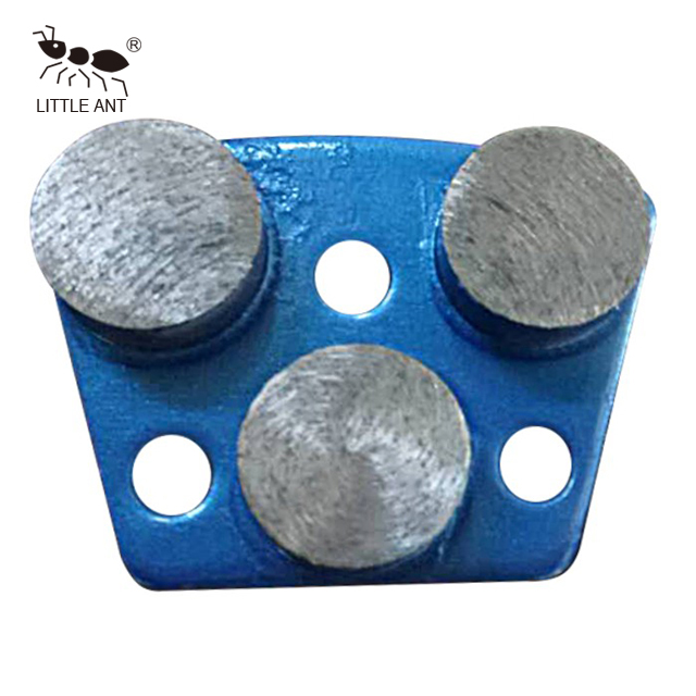 Trapezoid Metal Diamond Szlifierka Płyta do betonu 3Gear kołowy stojak na sucho i mokro Użyj grubego niebieskiego